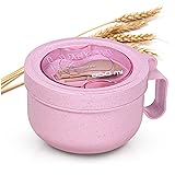 Chiir Microwave Soup Mugs with Lids, Microwave Safe
