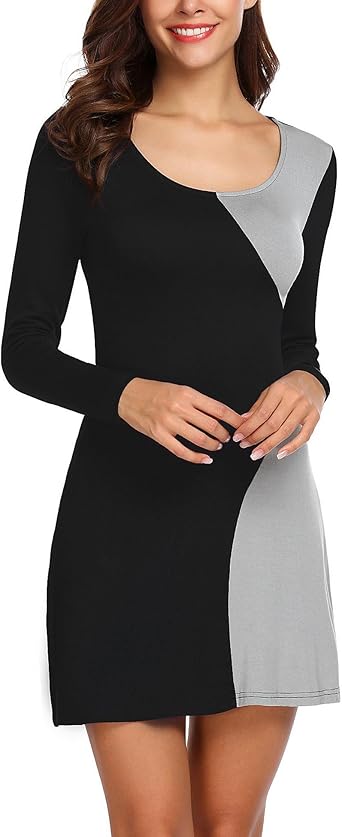 loose scoop neck dress