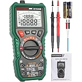 MAYILON Digital Multimeter 20000 Count High Resolution True rms Multimeter 1000V DC/750V AC Voltmeter Accurately Measures Voltage Current Resistance Diodes Continuity Duty-Cycle Capacitor Temperature