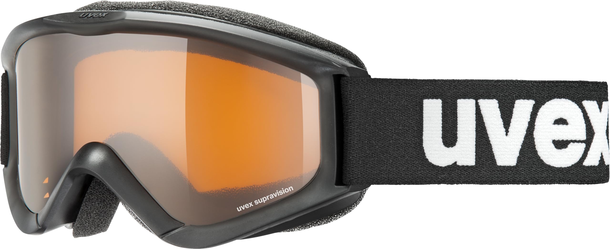 uvex Speedy Pro - Ski Goggle for Kids - Contrast Enhancing - Extended Field of Vision & Anti-Fog Coating - White/Lasergold - One Size