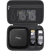 Aproca Case for Brother P-touch PT-P710BT CUBE Plus Bluetooth Label Maker | Carrying Case fit PT-E720BT, Custom-molded Inserts Hold the Label Maker and Tapes, Mesh Pocket Stores USB Cables