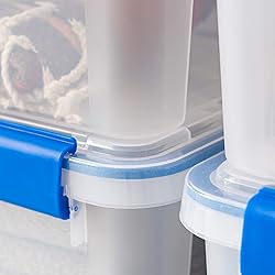 IRIS USA 16 Qt Storage Box with Gasket Seal Lid, 4