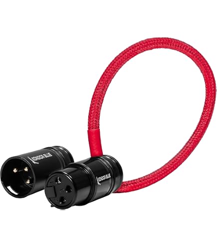 Alvin's Cables Cable XLR Giratorio Perfil Bajo Macho A Hembra 30cm - Compatible Sony Canon Blackmagic Para Cámaras Profesionales