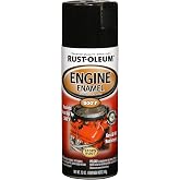 Rust-Oleum 248932 Engine Enamel Spray Paint, 12 oz, Gloss Black