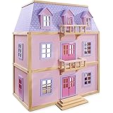 KidKraft 65956 Casa de muñecas de Madera Charlotte para muñecas de 30