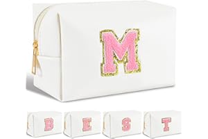 INNGEROO Personalized Gifts for Women Christmas Gifts for Women Teen Girl Gifts Trendy Stuff Initial Makeup Bag Gifts for Teen Girls Friends Her Cute Graduation Gifts for Teenage Women Bridesmaids (M)