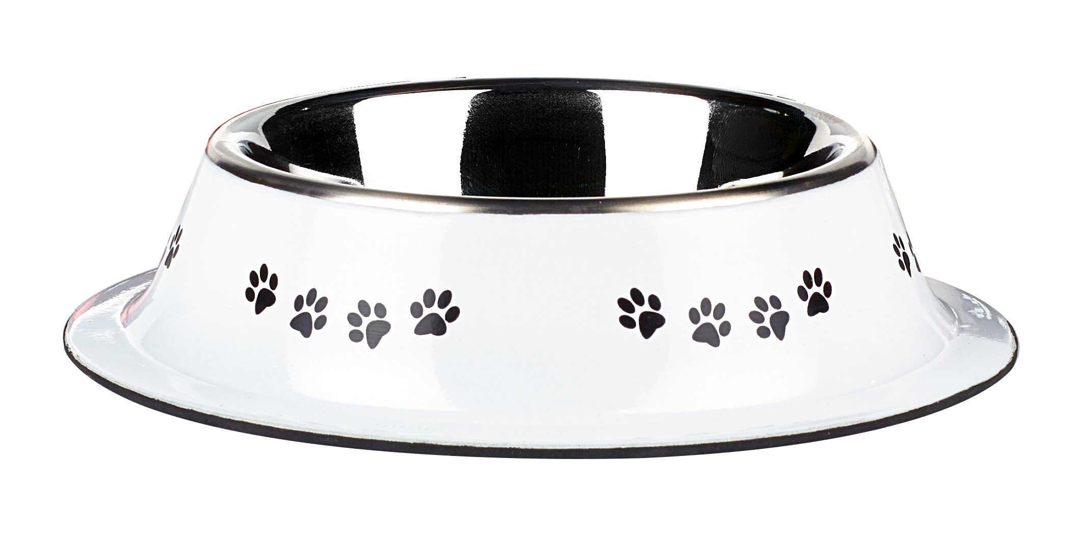 Classic Pet Products Classic Posh Paws Non Tip Dish, 500 ml, White — image 1