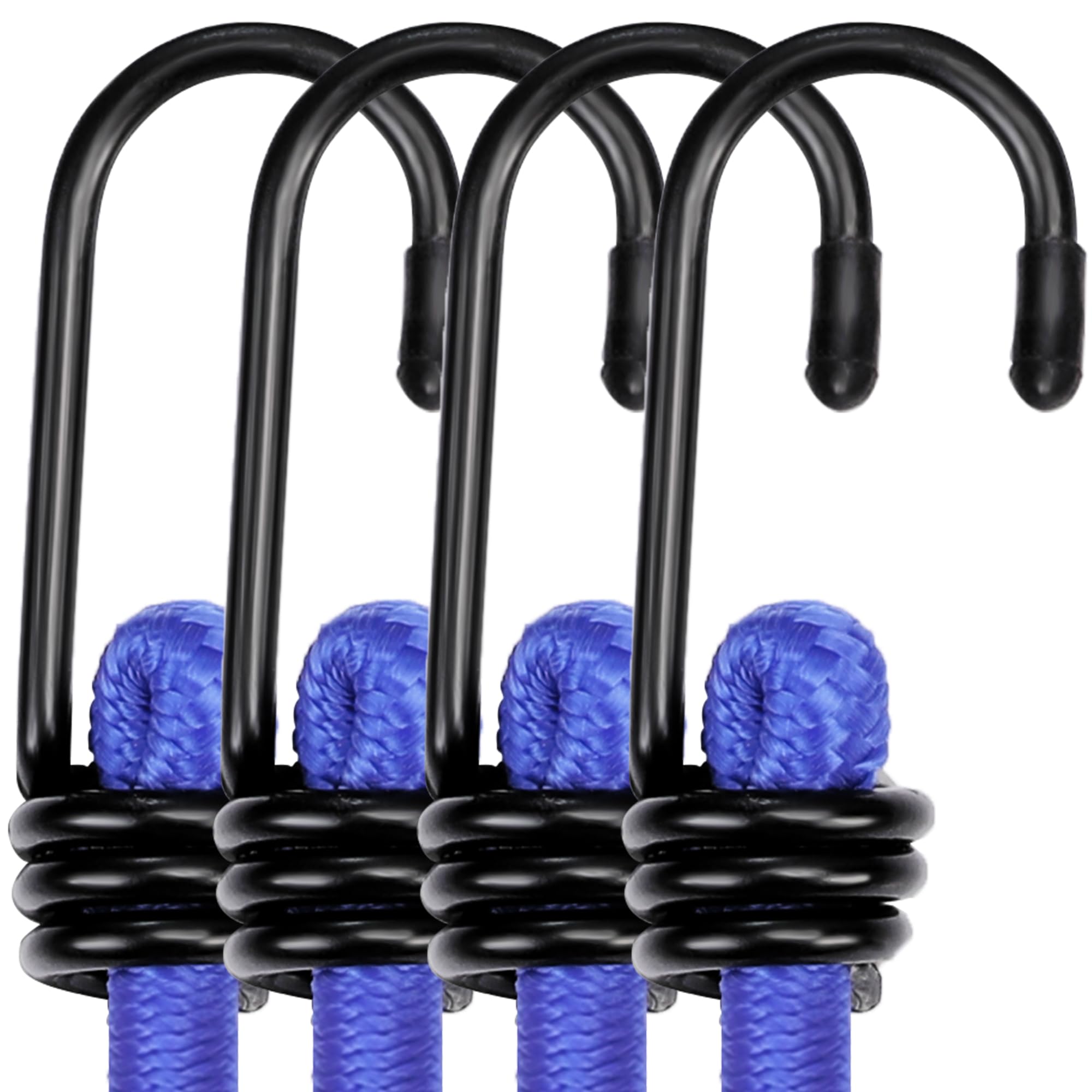 WORKPRO 24 Inch Bungee Cord with Hooks, 4 Pack Superior Rubber Heavy ...