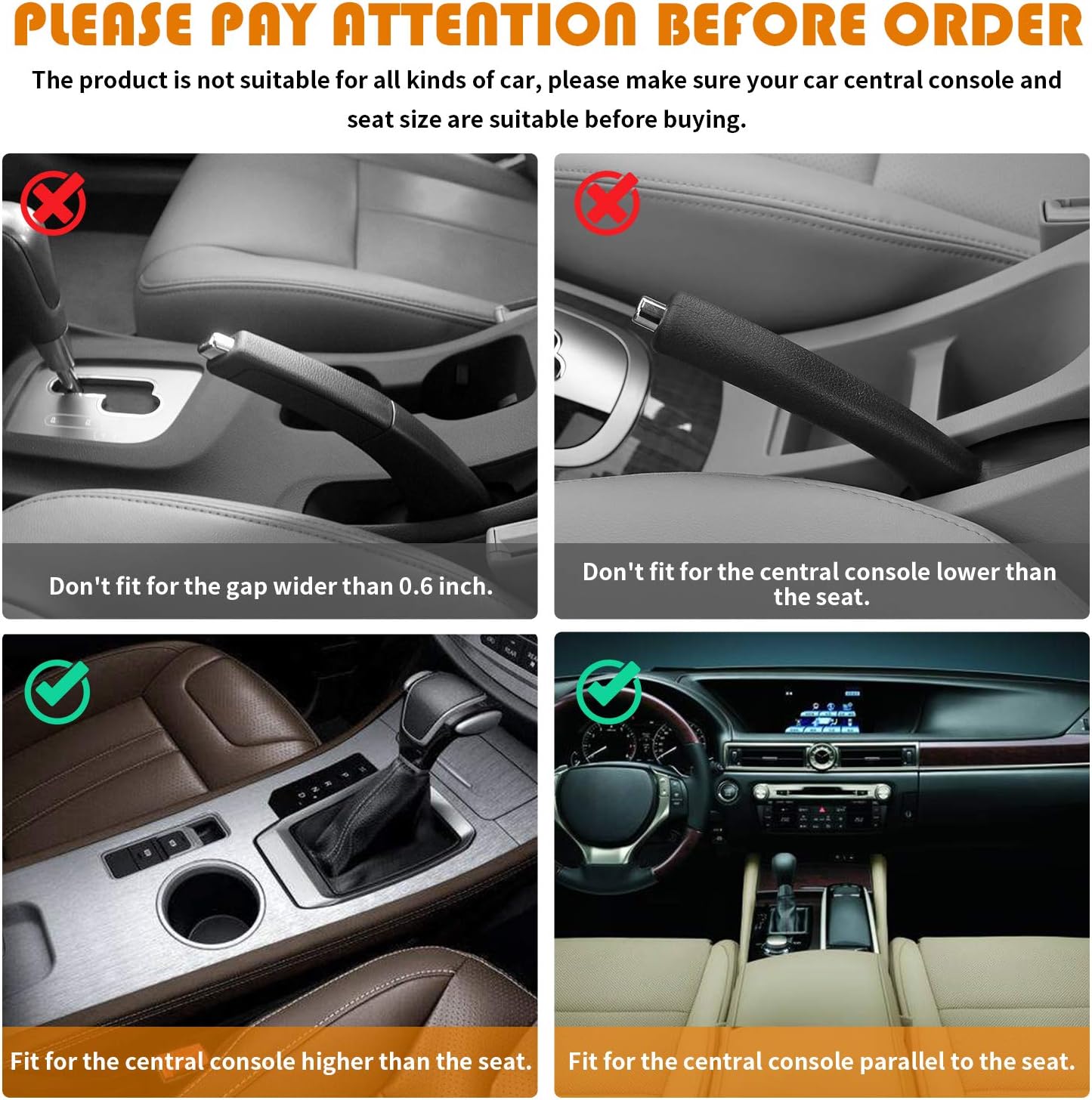 JESTOP Car Seat Gap Filler, 2 Packs Leather Car Front Seat Storage with Dual USB Charging, Auto Center Console Organizer for Cell Phone Wallet Coin Key (Black): Automotive