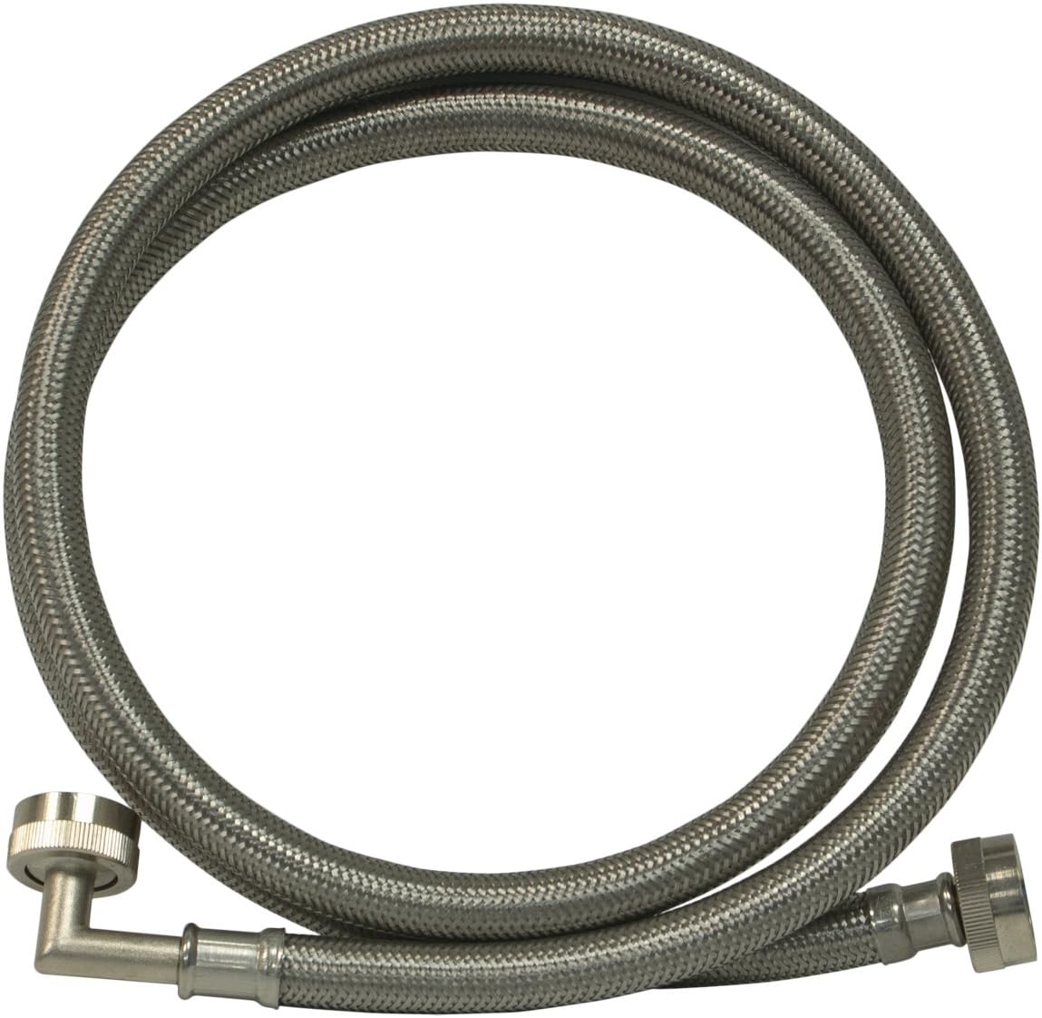 Eastman 48373 Washing Machine Hose with 90Degree Elbow, 4 Ft Length