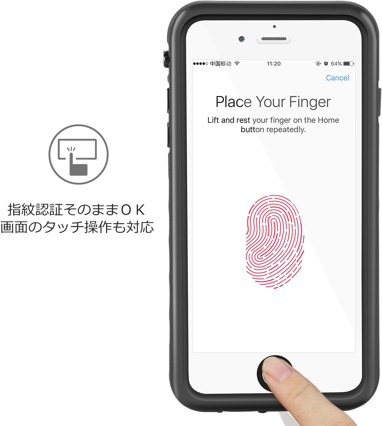 Amazon Co Jp Merit Iphone6plus Iphone6s Plus 防水ケース リング付き スタンド機能 防水 防塵 耐衝撃 Ip68 アイフォン6s プラス 防水ケース 防水カバー Iphone6plus 6splus ブラック 家電 カメラ
