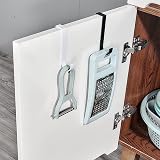 iHMeiju Over The Door Hooks Set of 4 White Hangers 20lb Load Capacity view 3