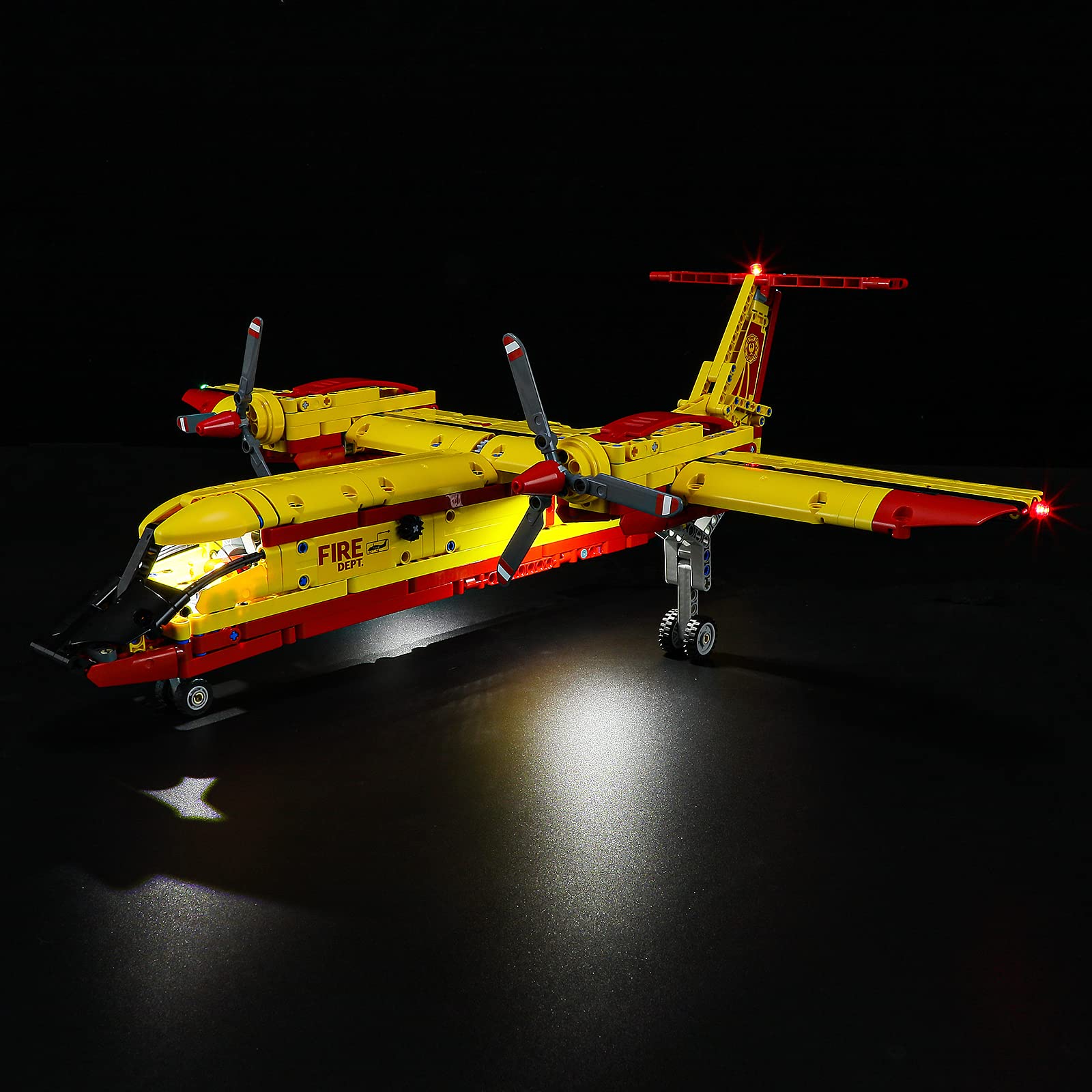 GEAMENT LED Light Kit Compatible with LEGO Firefighter Aircraft - for Technic 42152 Model (Building Set Not Included)