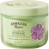 Hawaiian Tropic After Sun Body Butter with Coconut Oil, 8oz, After Sun Lotion, Moisturizing Body Lotion, After Sun Moisturizer, Coconut Body Butter, After Sun Care, After Sun Skin Care, 8oz