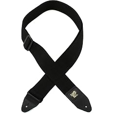 Ernie Ball Black Polypro Guitar Strap - View 5
