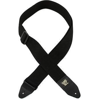 Ernie Ball Black Polypro Guitar Strap - View 6