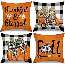 Amazon.com: GEEORY Fall Decorative Throw Pillow Covers 18 x 18 ...