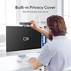 DEPSTECH Webcam 4K, Zoomable Webcam with Microphone