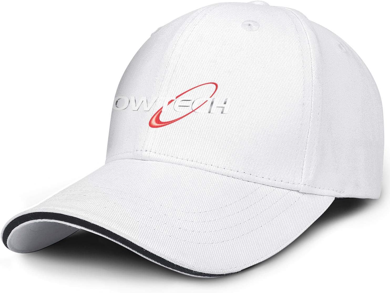 Unisex Men's Baseball Hat Vintage Adjustable Flat Brim BOWTECH-Logo-Flat Cap