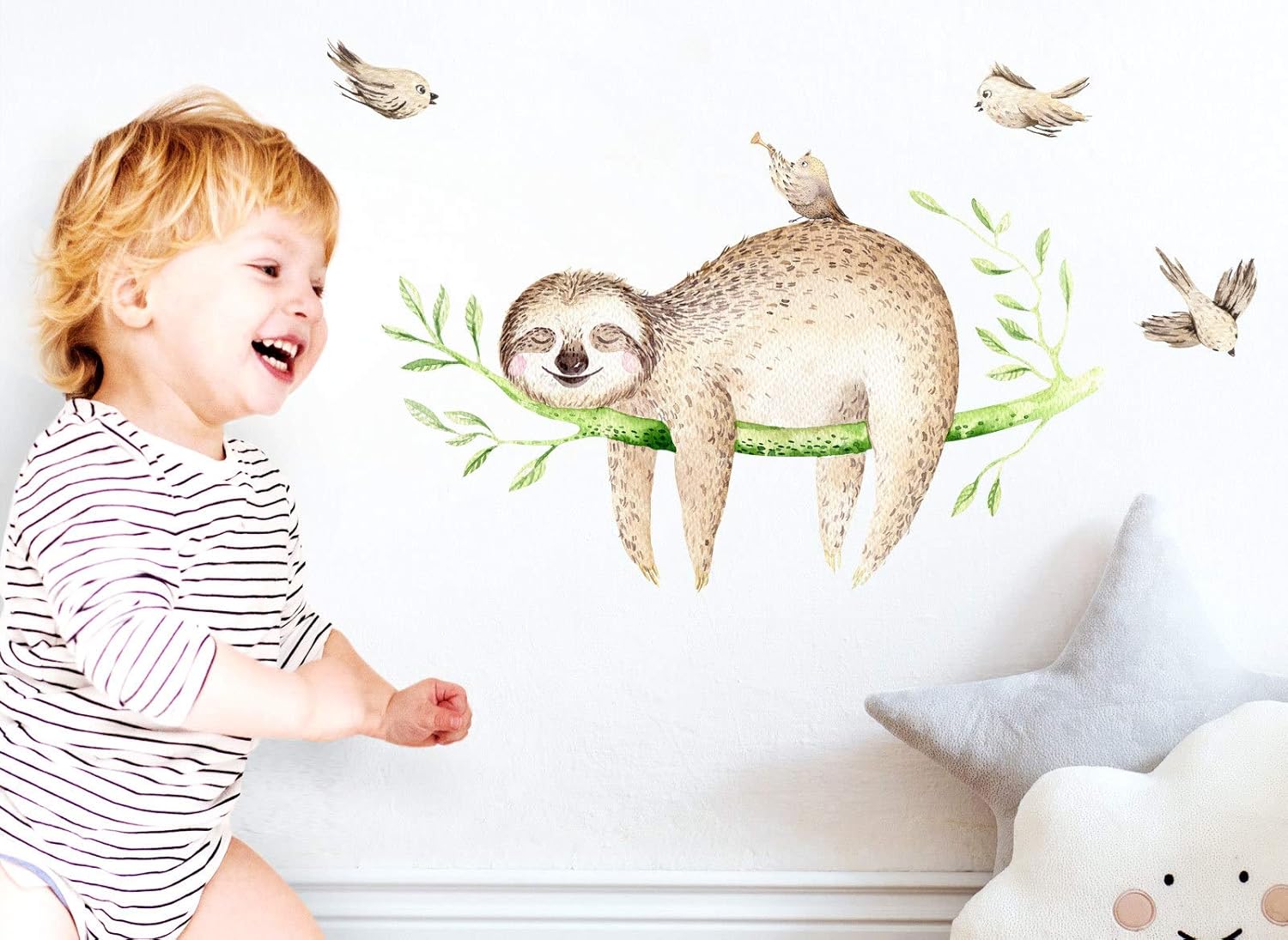 Wandaro Little Deco Autocollant Mural Paresseux Sur Branche Oiseaux I 21 X 29 7 Cm I Photos Murales Enfants Tatouage Mural Fille Deco Chambre Bebe Garcon Dl170 La Chambre De Bebe Accessoires Wandaro Little Deco Autocollant Mural Paresseux Sur Branche Oiseaux I 21 X 29 7 Cm I Photos Murales Enfants Tatouage Mural Fille Deco Chambre Bebe Garcon Dl170 La Chambre De Bebe Accessoires
