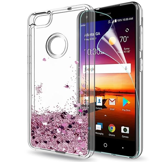 Amazoncom Zte Blade X Z965 Glitter Case With Hd Screen Protector