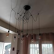 Lixada Luz Lámpara del Techo Candelabro Iluminación Retra Antigua