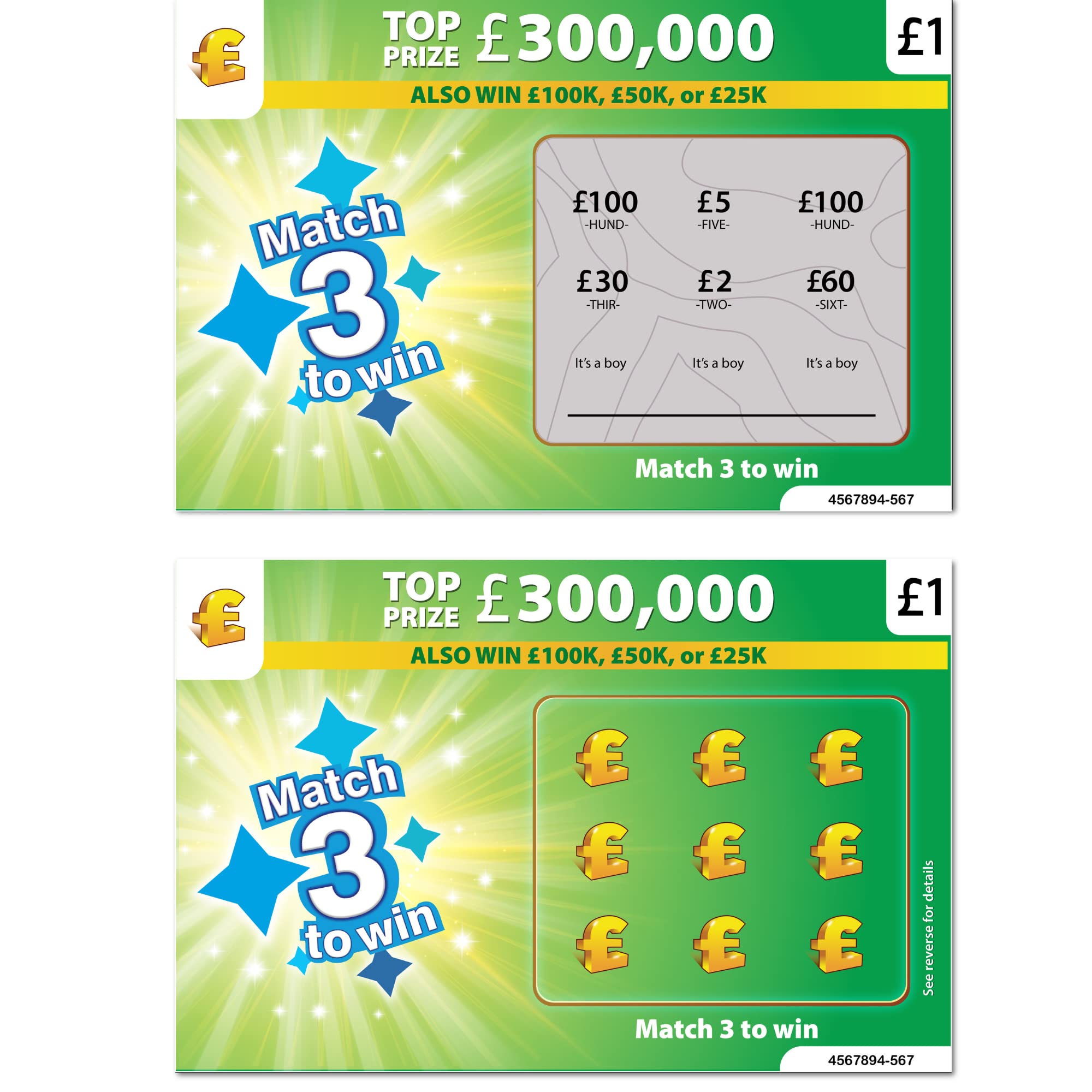 Set of 6 - It's a Boy Gender Reveal Scratch Cards - Fun Baby Gender Reveal Games for Party - Surprise Boy or Girl Tickets - Exciting Baby Shower Games - Includes Six Cards