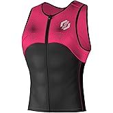 SLS3 Tri Top Men - Sleeveless Mens Triathlon Top – PRO Premium FX Material - 3 Pocket Triathlon Shirts for Men