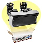 Ultimate Black Commentator Table Playset for Wrestling Action Figures | Build a Realistic Ringside Commentary Setup for Wrestling Figures with a Table and 2 Deluxe Office Chairs