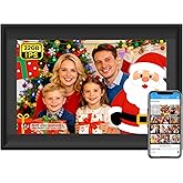 SSAWiFiFRAME Digital Picture Frame 10.1 inch Photo Frame, 32GB HD IPS Touchscreen, 50 Photos /200MB Video Sharing via Free APP Expandable Storage via USB or SD Card (up to 64GB),Birthdays, Christmas