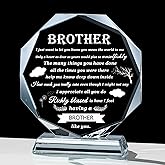 Gifts for Brother Crystal Brother Gifts From Sister Birthday Gifts for Brother Crystal Keepsake for Birthday Father's Day, Valentine’s Day, and Christmas.