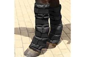 Harrison Howard Ice Boot for Horse Cool Gel Pack Leg Wrap for Treating Full Leg, Knee, Hock Injuries Reusable Ice Cooling Therapy, Universal Size