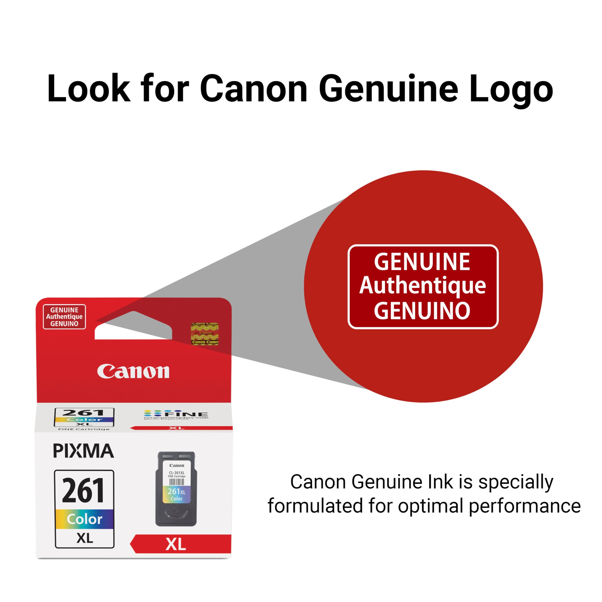 CanonCL-261 XL Genuine Color Ink Cartridge, Compatible with TS5320/6420/6420a,TR7020/7020a