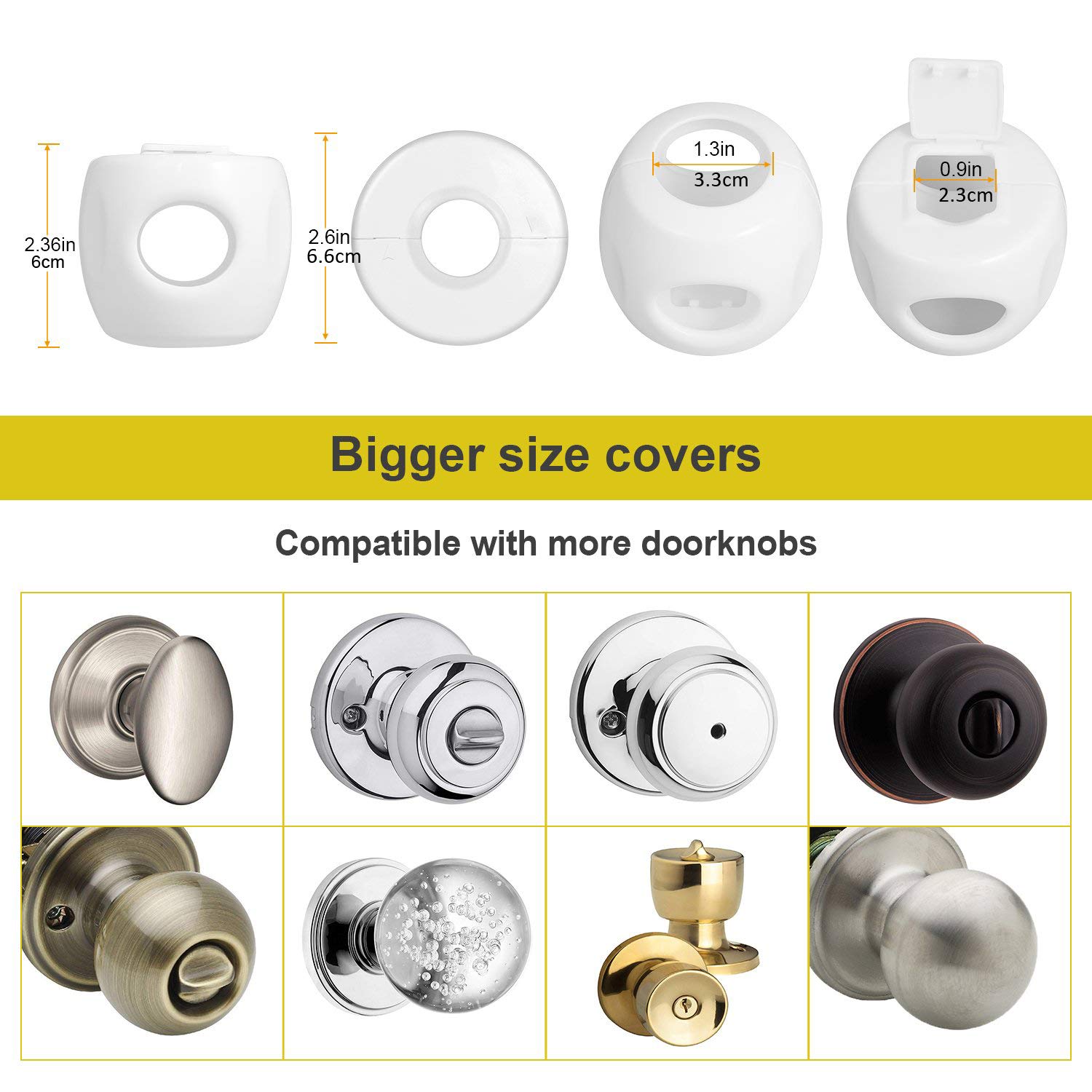 Mua Door Knob Safety Cover for Kids, Child Proof Door Knob Covers, Baby Safety Doorknob Handle