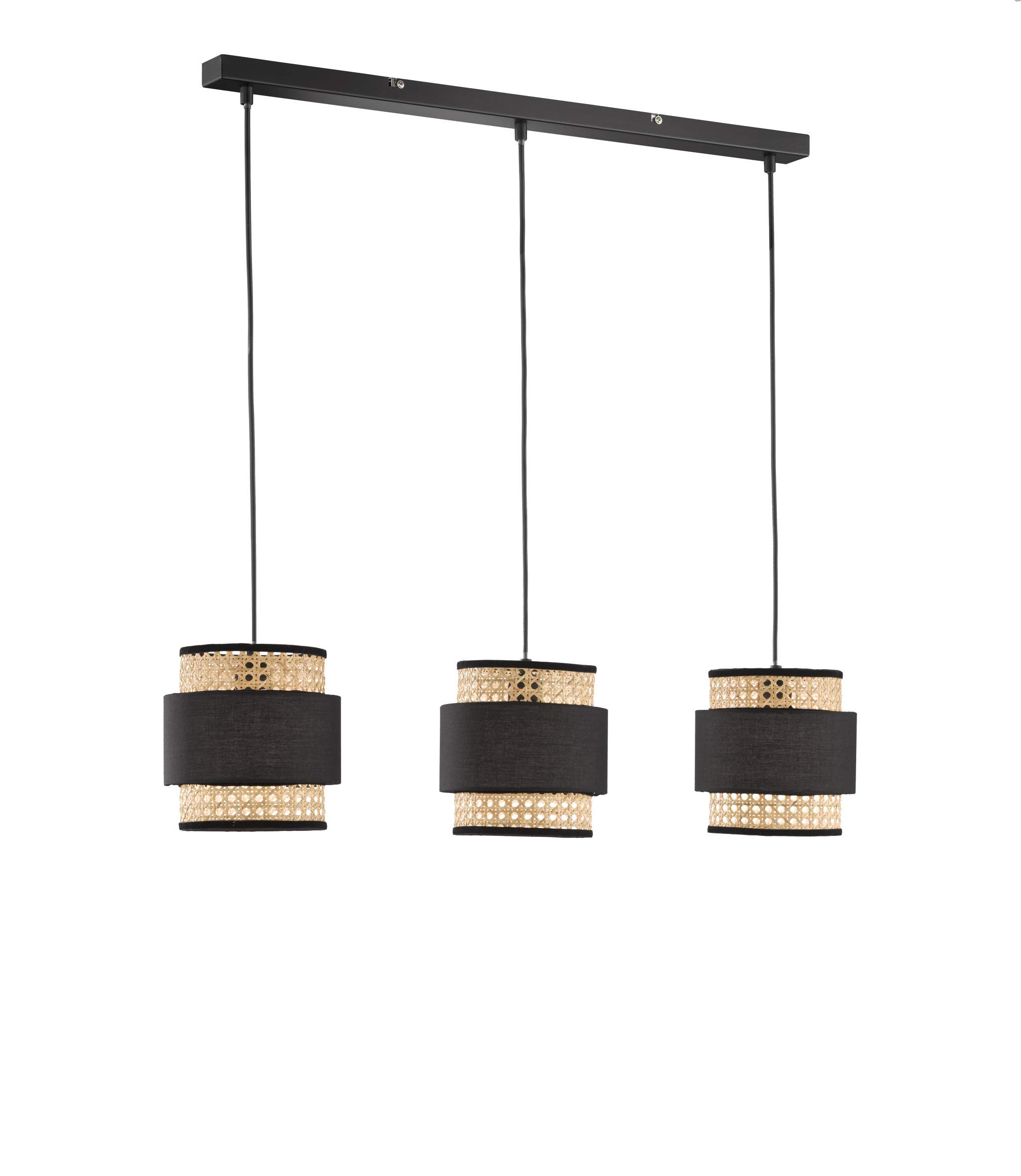 Fischer & Honsel Pendant Light Lamp, Metal, Black