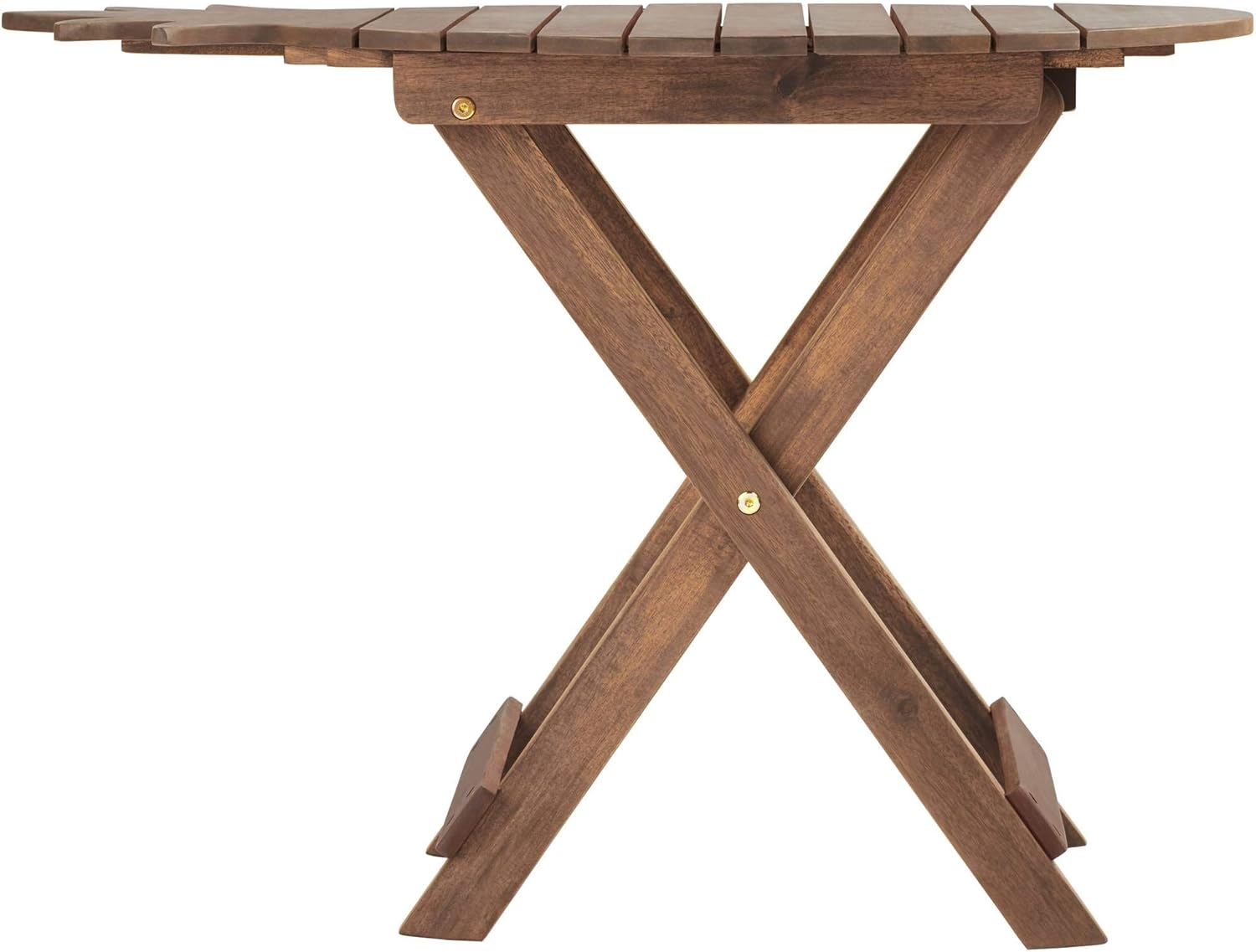 Teal Island Designs Monterey Pineapple Natural Wood Outdoor Folding Table: Clothing