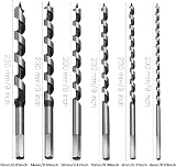 HPMAISON 6-Piece Auger Bit Set 230mm Hex Shank Woodworking Drill Bits 6-16mm view 2