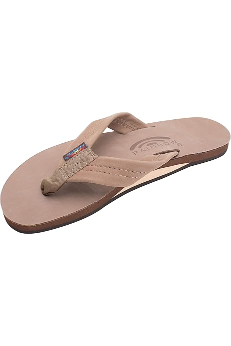 rainbow flip flops braided