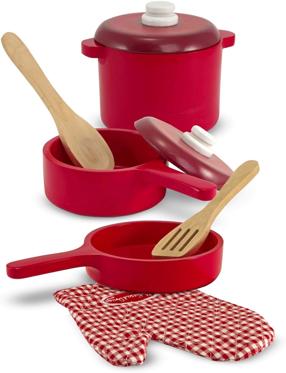 melissa & doug wooden kitchen accessory set