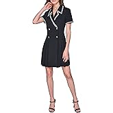 Karl Lagerfeld Womens Jacquard Trim Pleated Skirt Short Sleeve Coat