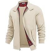 COOFANDY Mens Lightweight Jackets Casual Windbreaker Zip Up Coat Stand Collar Golf Jacket Stylish Fall Work Business