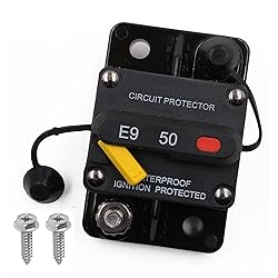 T Tocas 50 Amp Circuit Breaker with Recessed Switch