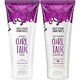 Not Your Mother's Curl Talk Frizz Control Sculpting Gel & Defining Cream (2-Pack) - 6 fl oz Each - Tames Hair Frizz & Maximizes Definition - For All Curly Hair Types