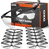 OXG 12 Pack Safety Glasses, ANSI Z87.1 Impact