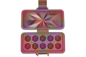 Planitia Corp. 3D Printed Vial Storage Case - Waterproof 3ml Vial Storage Case with 10 Slots - Freezer Safe Hard Shell Essential Oil Case for Home, Fridge, Travel, 16mm Max Diameter, 35mm Max Height