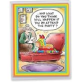 NobleWorks - Extra Large Funny Birthday Greeting Card 8.5 x 11 Inch with Envelope (1 Pack) Large Jumbo Bday Pinata Therapy J9325BDG