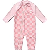 Dovio Baby Swimsuit UPF 50+ Sun Protection One Piece Zipper Beach Swimwear for Little Boys Girls Toddler
