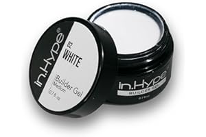 IN.HYPE Camouflage Builder Gel for Nail Extension/Strengthening (Extra White)