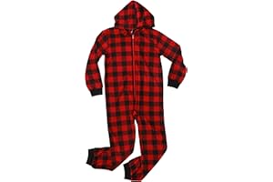 PRINCE OF SLEEP Hooded Jumpsuit Pajamas for Boys One Piece Winter PJs with Hood