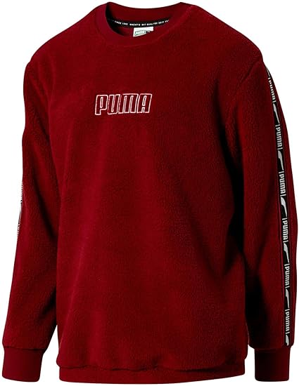 puma check sherpa hoodie